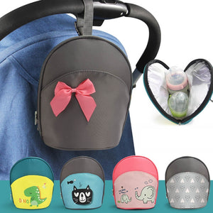 Portable Waterproof Baby Diaper Bag Insulated Breast Milk Cooler Bag Fashion Mommy Travel Bag Bottle Stroller Hanging Bag - MOUALHANE