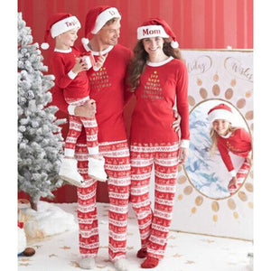 New Family Matching Clothes Cotton Family Christmas Pajamas Family Look Suits Lovely Infant Clothing 2Pcs 2019 Christmas Outfits - MOUALHANE