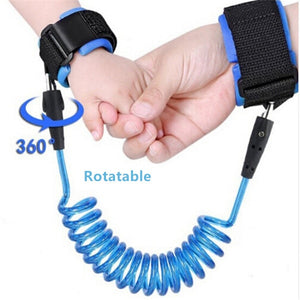 1.5-2.5m Kids Safety Harness Adjustable Children Leash Anti-lost Wrist Link Traction Rope Baby Walker Wristband - MOUALHANE