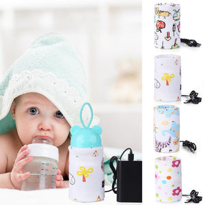 Baby Feeding Milk Bottle Warmer USB Insulation Bag Portable Travel Cup Warmer Thermal Bag Bottle Holder Nursing Bottle Heater - MOUALHANE