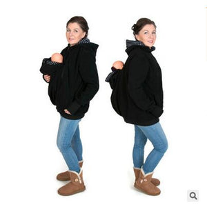 New 2019 Thickened Pregnancy wool babywearing Maternity Hoodies Baby Carrier Jacket Kangaroo Outerwear Hoodies &Sweatshirts Coat - MOUALHANE