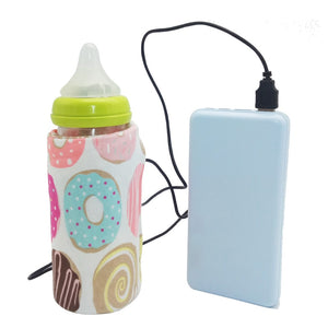 USB Milk Water Warmer Travel Stroller Insulated Bag Portable Baby Nursing Bottle Heater Cover Baby Food Warmer Bottle Warmer - MOUALHANE