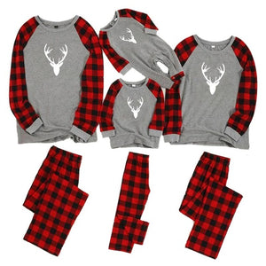 christmas family pajamas set mother daughter father son romper sleepwear dad mom and me matching outfits mommy baby clothes look - MOUALHANE