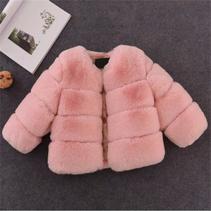 Thicken Mommy and Me Jacket for Family Matching Clothes New Mother Daughter Son Jackets Warm Girls Coat Faux Fur Boys Outwear - MOUALHANE