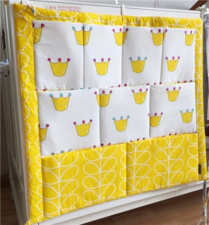 Muslin Tree Bed Hanging Storage Bag Baby Cot Bed Brand Baby Cotton Crib Organizer 60*50cm Toy Diaper Pocket for Crib Bedding Set - MOUALHANE