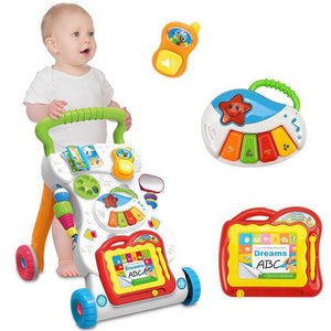 Baby Walker Cart Baby Early Childhood Educational Baby Multi-functional Baby Walker with Music Toy on Behalf - MOUALHANE