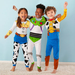 2019 kids cotton pajamas Toy Story woody Bass Lightyear sets sleepwear baby boys girls Cartoon pijamas nightwear clothes - MOUALHANE