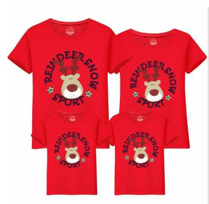 2019 Summer Mother and Daughter Clothes Family Matching Outfits Christmas Mommy and Me Look T-shirt Father Mom Son Baby Clothing - MOUALHANE