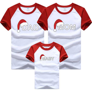 Family Look T-shirt Christmas Deer Family Matching Clothing Mother Daughter Clothes Mother Son Outfits Cotton Dad Son Clothes - MOUALHANE