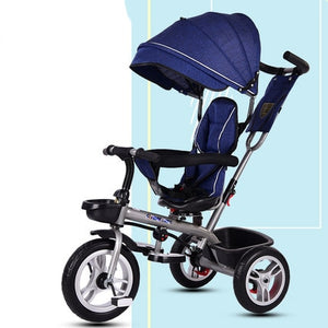 Reclining children's tricycle bicycle 1-3-6 large baby stroller baby toy bicycle stroller - MOUALHANE