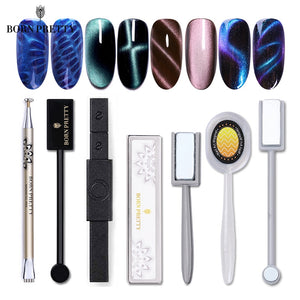 Magnetic Stick Nail Tools for Cat Eye Gel Polish Magnetic Pen Strong Magic 3D DIY Phantom Effect DIY Magnetic Board - MOUALHANE