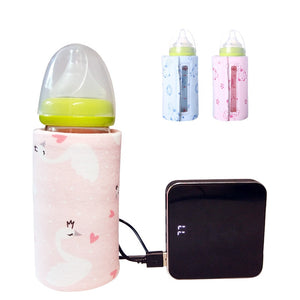 Baby Infant Feeding Food Milk Bottle Storage Heater Insulation Bag For Travelling USB Warmer Convenient Portable Heating Film - MOUALHANE