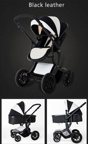 Baby Stroller Lightweight Baby Carriages For Newborns Sit Lying 2 in 1 Folding Prams For Children Portable Trolley For Travel - MOUALHANE