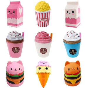 Cute Jumbo Squishy Toy Ice Cream Super Slow Rising Charm Bread Bun Cake Sweet Scented Kids Fun Squeeze Toy - MOUALHANE