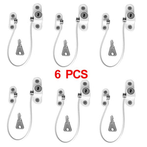 6Pcs/Lot Baby Safety Window Locks Protection For Windows From Children Securite Enfant Child Lock Limited Door Lock For Children - MOUALHANE