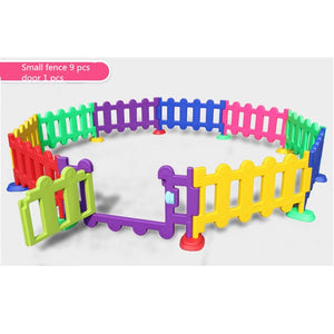 Children's play Fence Nursery Barrier Baby Indoor Home Game Toy Baby Plastic Fence Outdoor Garden - MOUALHANE