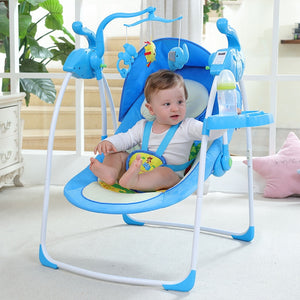 Baby Electric Rocking Chair Baby Cradle Recliner Newborn Child ComfortVChair Shaker Cradle Bed Baby Sleeping Artifact baby swing - MOUALHANE