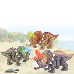 Hot Selling LED Light Up Walking Realistic Dinosaur with Sound Plastic Children Toy Kids Birthday Gift 88 88 - MOUALHANE