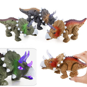 Hot Selling LED Light Up Walking Realistic Dinosaur with Sound Plastic Children Toy Kids Birthday Gift 88 88 - MOUALHANE