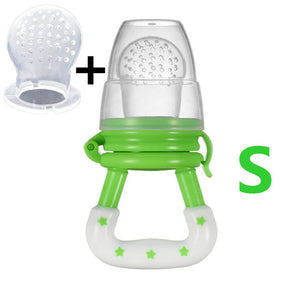 Fresh Food Nibbler Baby Pacifiers Feeder Kids Fruit Feeder Nipples Feeding Safe Baby Supplies Nipple Teat Pacifier Bottles - MOUALHANE