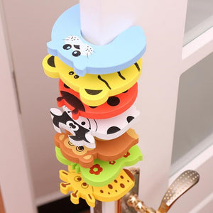 Child Safety Protection Baby Safety Cute Animal Security Card Door Stopper Baby Newborn Care Child Lock Protection From Children - MOUALHANE