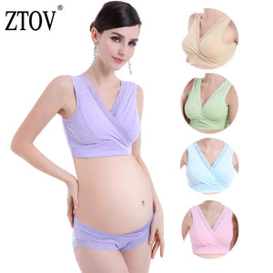 ZTOV Lace Vest Maternity nursing Bra Breastfeeding Underwear Bra For Nursing Pregnant Women pregnancy feeding Bra clothing - MOUALHANE