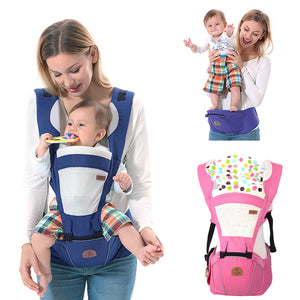 Ergonomic Baby Carrier Backpack 0-48 Months Bebe Sling Hipseat Kangaroo Backpack Front Carry Pouch up to 25KGS 3-48 Months - MOUALHANE