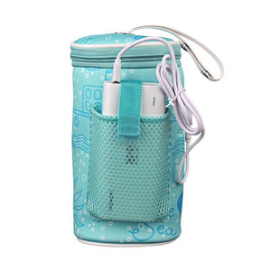 USB Baby Bottle Warmer Heater Insulated Bag Travel Cup Portable In Car Heaters Drink Warm Milk Thermostat Bag For Feed Newborn - MOUALHANE