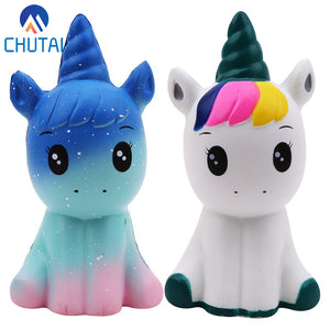 Jumbo Kawaii Colorful Galaxy Unicorn Squishy Doll Slow Rising Stress Relief Squeeze Toys for Baby Kids Xmas Gift 12*6*5CM - MOUALHANE