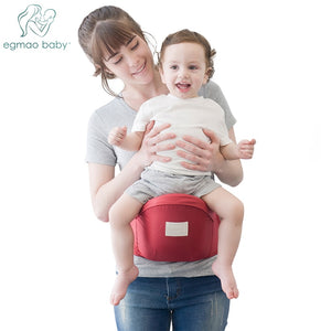 Baby Hip Seat Carrier with Adjustable Strap and Pocket Ergonomic Infant Waist Stool Baby Front Carrier For 0-24 Months Baby - MOUALHANE