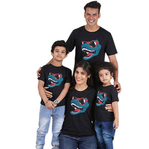 Dinosaur cool family look mother daughter clothes father son matching outfits daddy mommy baby fashion mom and me clothing mama - MOUALHANE