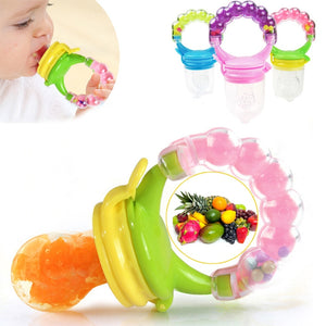 1Pcs Fresh Food Nibbler Baby Pacifiers Feeder Kids Fruit Feeder Nipples Feeding Safe Baby Supplies Nipple Teat Pacifier Bottles - MOUALHANE