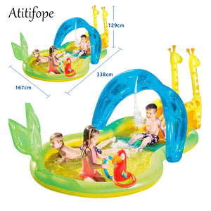 Cute animal shaped  Inflatable toys Children's inflatable pool Garden pool for Baby summer Water Play happy time with kids - MOUALHANE