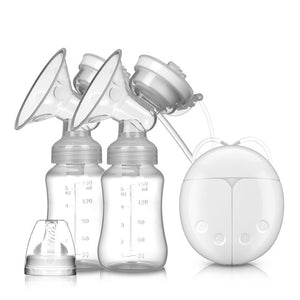 Breast Pump Bilateral Milk Pump Baby Bottle Postnatal Supplies Electric Milk Extractor Breast Pumps USB Powered Baby Breast Feed - MOUALHANE